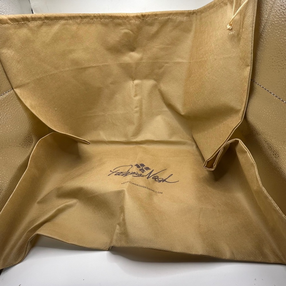 Patricia Nash Tan Large Drawstring Handbag Dust Bag Storage Cover 23.5 Inch